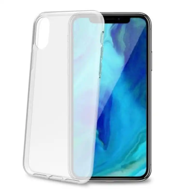 Celly Gelskin Funda Silicona Transparente para iPhone XS Max