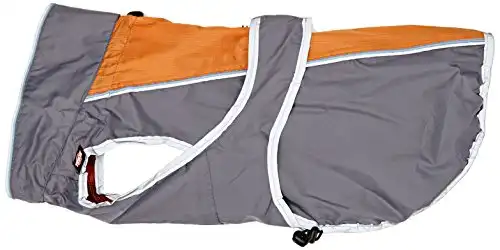Impermeable para perros Solid gris y naranja 45 cm