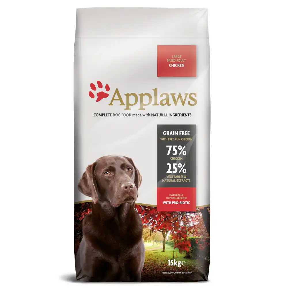 Applaws Adult con pollo para perros de razas grandes - 15 kg