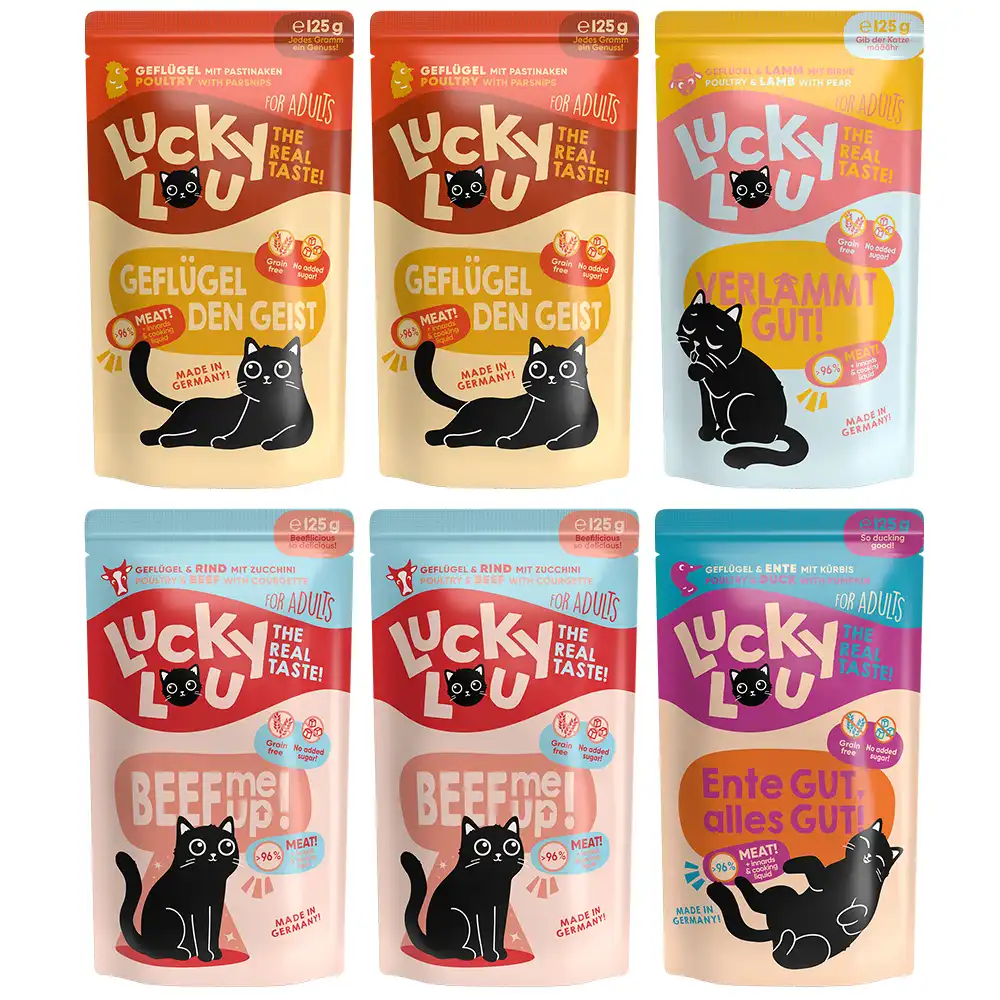 Lucky Lou Mezcla para Adultos 6 x 125 g - Pack mixto