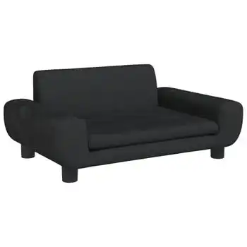 Cama Para Perros De Terciopelo Negra 70x45x33 Cm Vidaxl