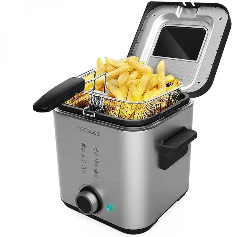 Cecotec CleanFry Advance 1500 Freidora 1.5L 900W Inox