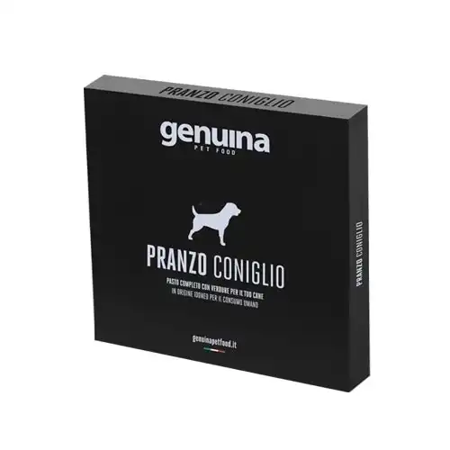 Genuina pet food pranzo coniglio hamburguesa sabor conejo para perros