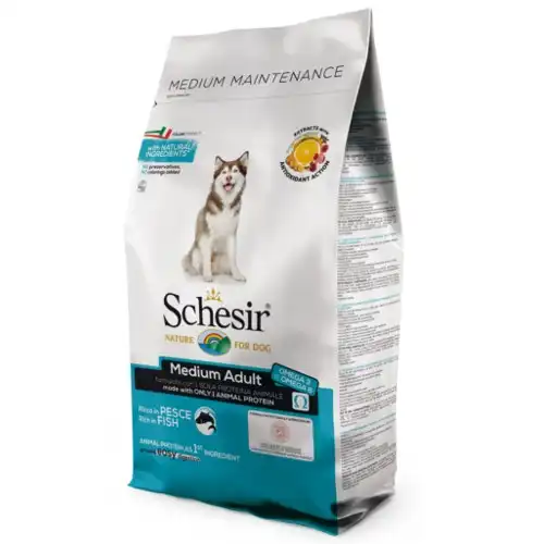 Schesir Adult Medium Nature Pescado pienso para perros