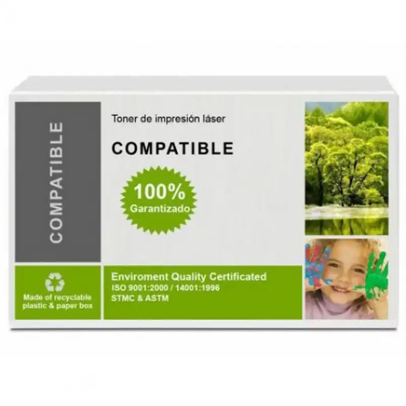 Tóner Compatible con HP 37A Negro