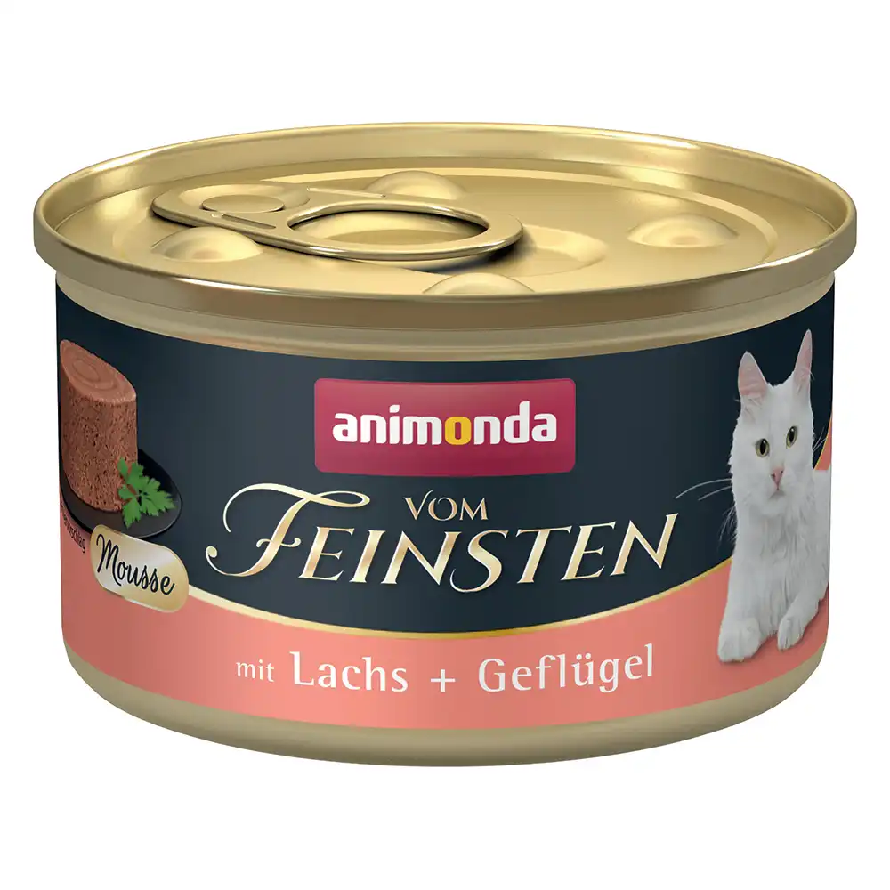 Animonda Vom Feinsten Adulto comida húmeda para gatos 12 x 85 g - Salmón + Ave