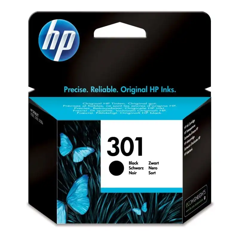 Cartucho de Tinta Original HP 301 Negro