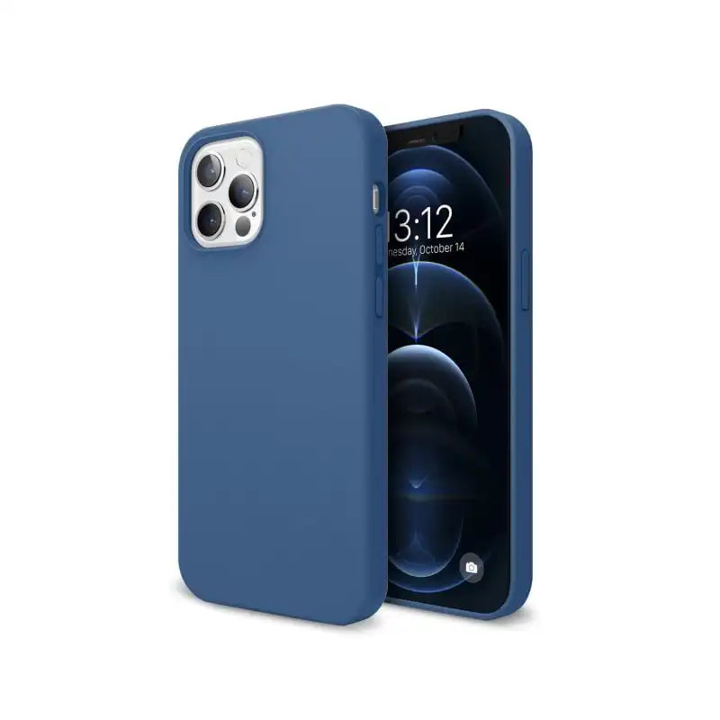 Nueboo Funda Soft Azul para iPhone 12 Pro Max